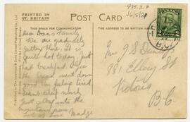 Back of postcard