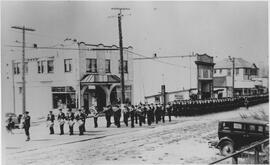 Royal Canadian Navy Marching on Esquimalt Road ca. 1939