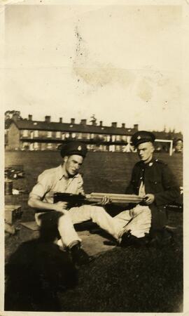 Lawrence Nicholas (left) at Work Point