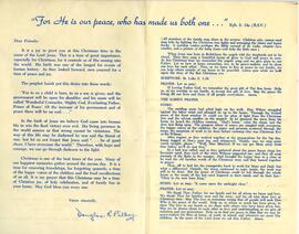 Letter and prayer