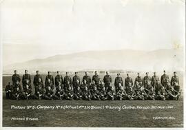 Platoon No.3 Company No.1, Training Centre in Vernon B.C., Nov. 1944