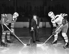 Ceremonial Hockey Face-off with Art Young