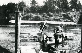 Seaplane at Brunsdon's Wharf