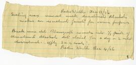 Handwritten directions from Radio World on how to make paint