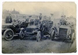 Group outing with automobiles