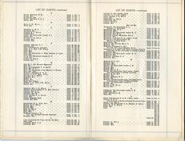 Page 6 & 7: Guest list continued