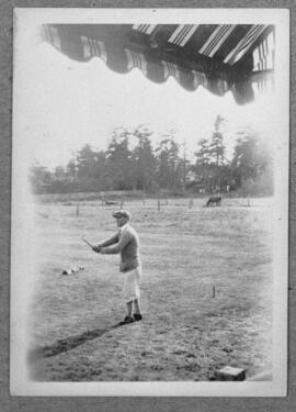 Golfer at Macaulay Golf Course