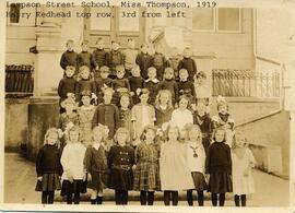 Lampson Street School class, 1919; Harry Redhead in top row, 3rd from left