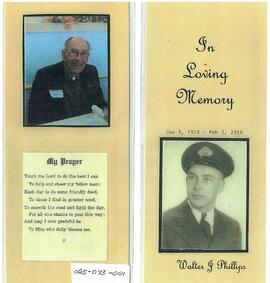 In Loving Memory - Walter J. Phillips