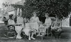Tea party at McCurdy home, 884 Esquimalt Road
