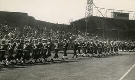 Naval Cadets marching at Royal Athletic Park