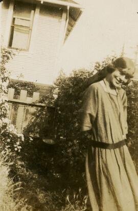 Girl in garden