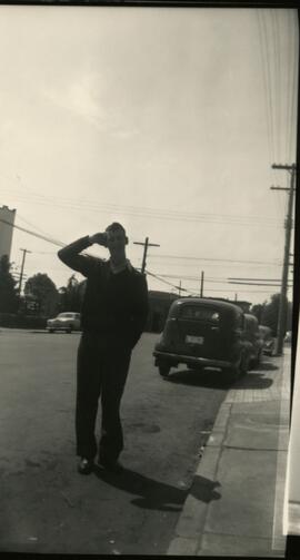 Man on Esquimalt Road