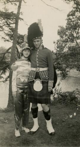 Bill Emery in Canadian Scottish Uniform & Marilyn Nute in Victoria Eagles Drill Team uniform