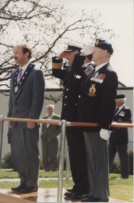 Esquimalt Memorial Cairn Ceremony, April 10, 1989
