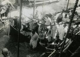 Crossing the Equator Ceremony - The dunking pool