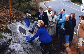 Unveiling HBC Survey Marker Plaque, Old Esquimalt Road
