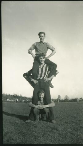 Denny Howe (bottom), Ralph White (middle) and unidientifed boy.