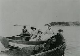 Group in rowboats