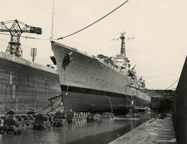 HMCS Athabascan in Drydock