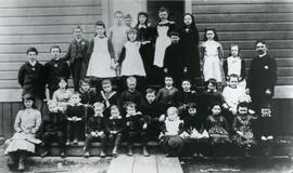 Esquimalt Public School class, [ca.1885]