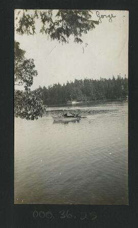 Boat on the Gorge and Gorge Bathhouse