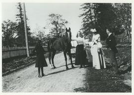 Group standing on Lampson Street