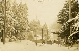 HMC Dockyard Gate After Snowfall