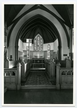 Interior of St. Paul's Anglican church facing alter