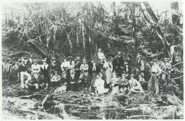 Group in wooded area, likely Goldstream Park