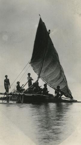 People on a boat, Fiji