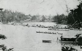 Canoe races on the Gorge