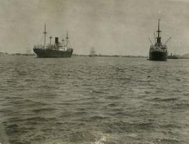 Two German Freighters in Callao, Peru, Oct. 1940