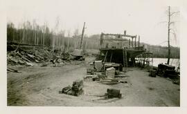 Construction of ferry "Jacob Henkel", Francois Lake